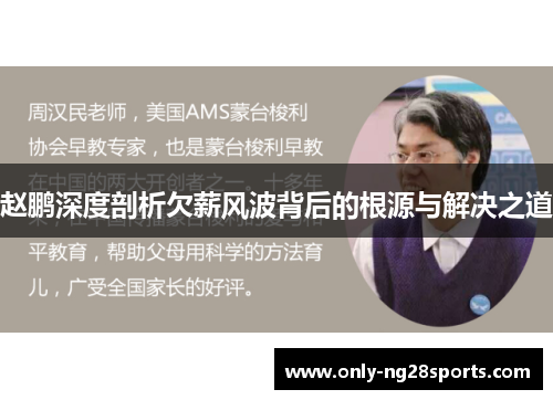 赵鹏深度剖析欠薪风波背后的根源与解决之道